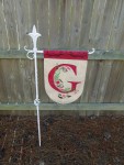 Yard flag holder